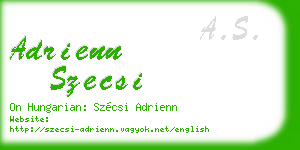 adrienn szecsi business card