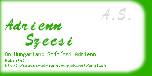 adrienn szecsi business card